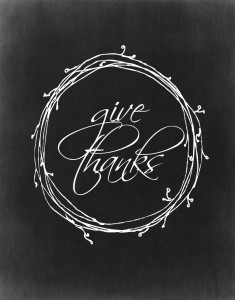 Two Thanksgiving Chalkboard Printables - The Crazy Craft Lady