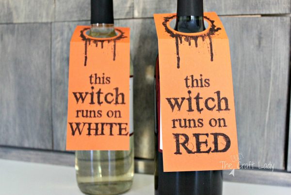 Halloween Wine Labels - The Crazy Craft Lady
