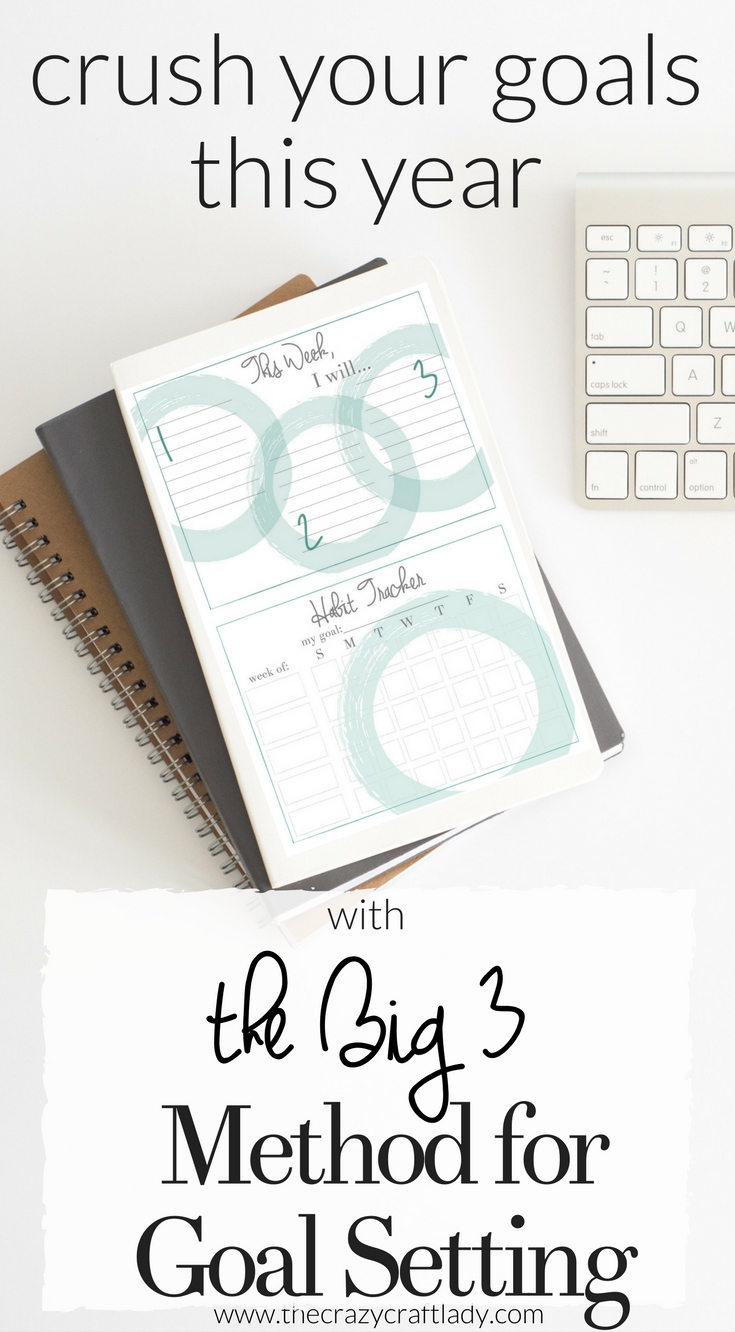 Habit and Goal Printables - a Freebie - The Crazy Craft Lady