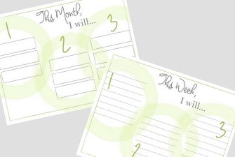 Habit and Goal Printables - a Freebie - The Crazy Craft Lady