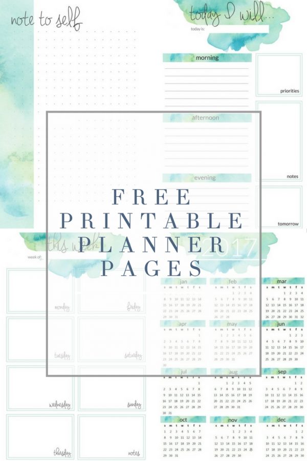 Planner Printables - The Crazy Craft Lady