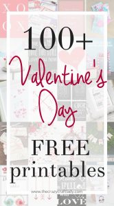 Loads of FREE Valentine Printables - The Crazy Craft Lady