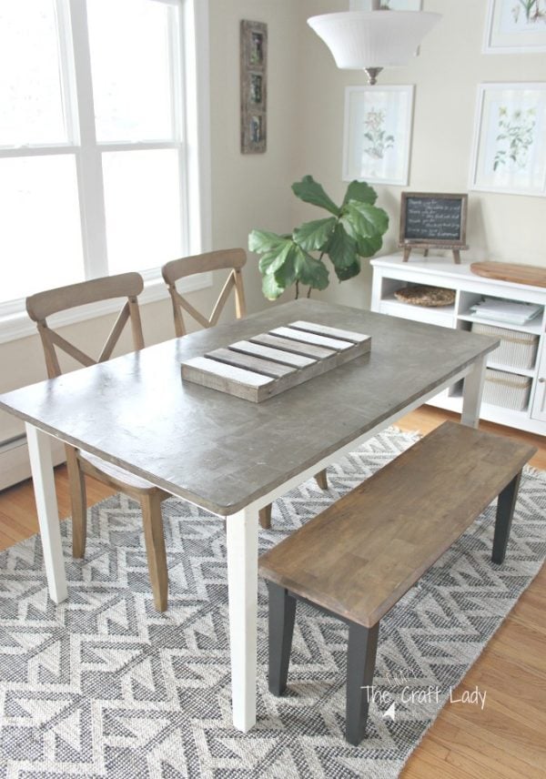 DIY Concrete Table Top - 2 Years Later - The Crazy Craft Lady