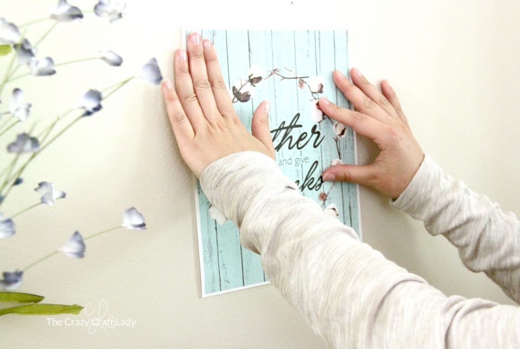 How to Hang a Poster DamageFree Hot Glue Hack The Crazy Craft Lady