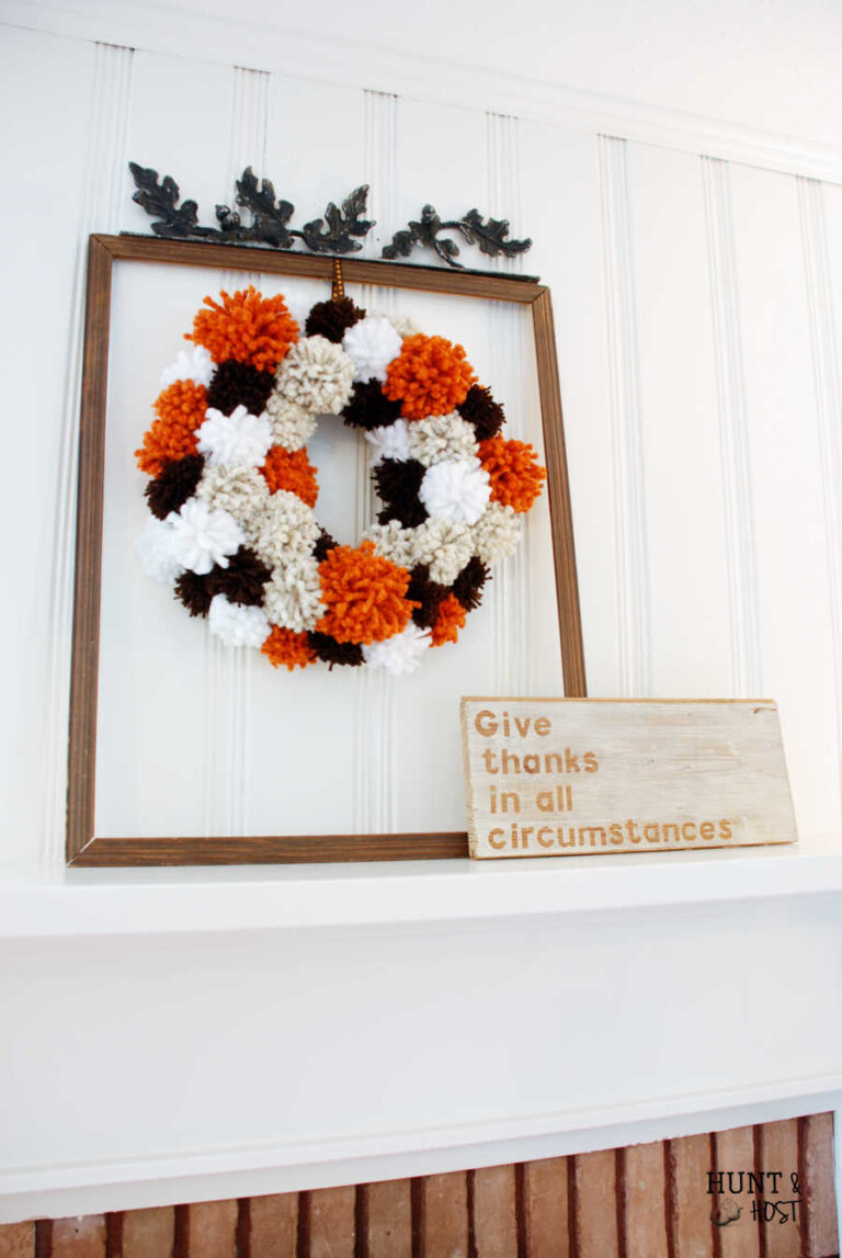 Inexpensive Fall Wall Decor - The Crazy Craft Lady
