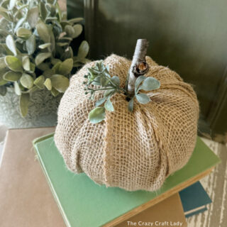 Burlap Pumpkin Craft - The Crazy Craft Lady