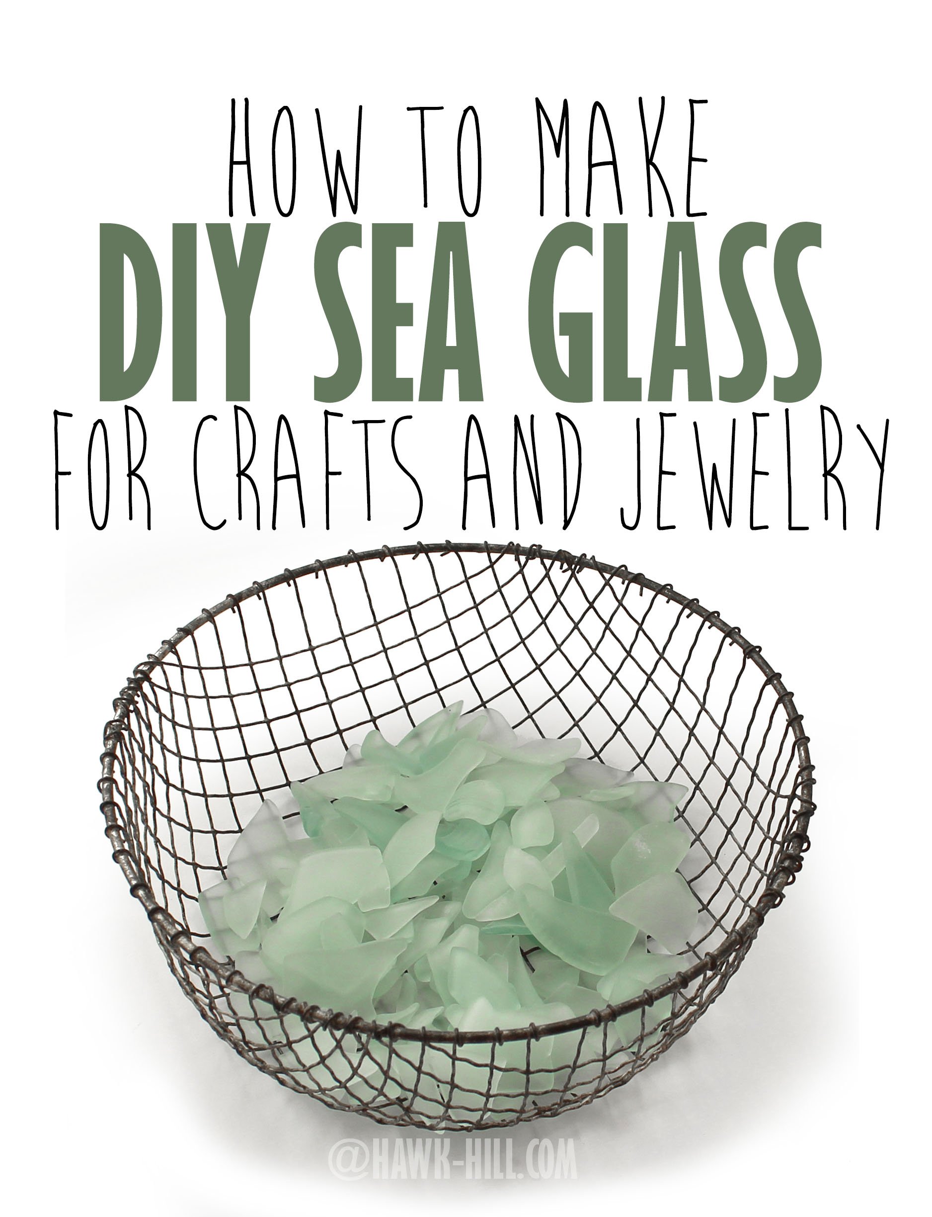Sea Glass Crafts and DIY Decor Ideas - The Crazy Craft Lady