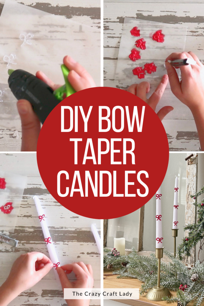 DIY Bow Taper Candles