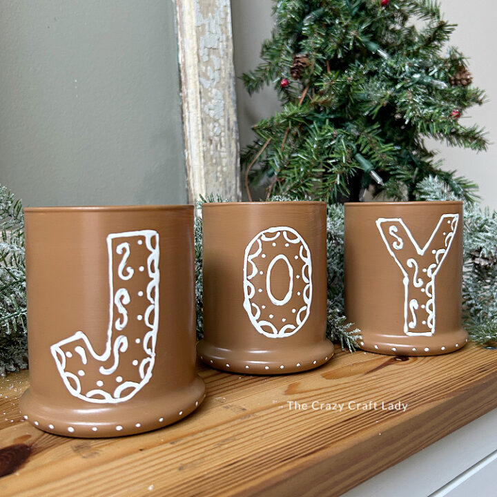 DIY Pottery Barn Inspired Gingerbread Candle Holders
