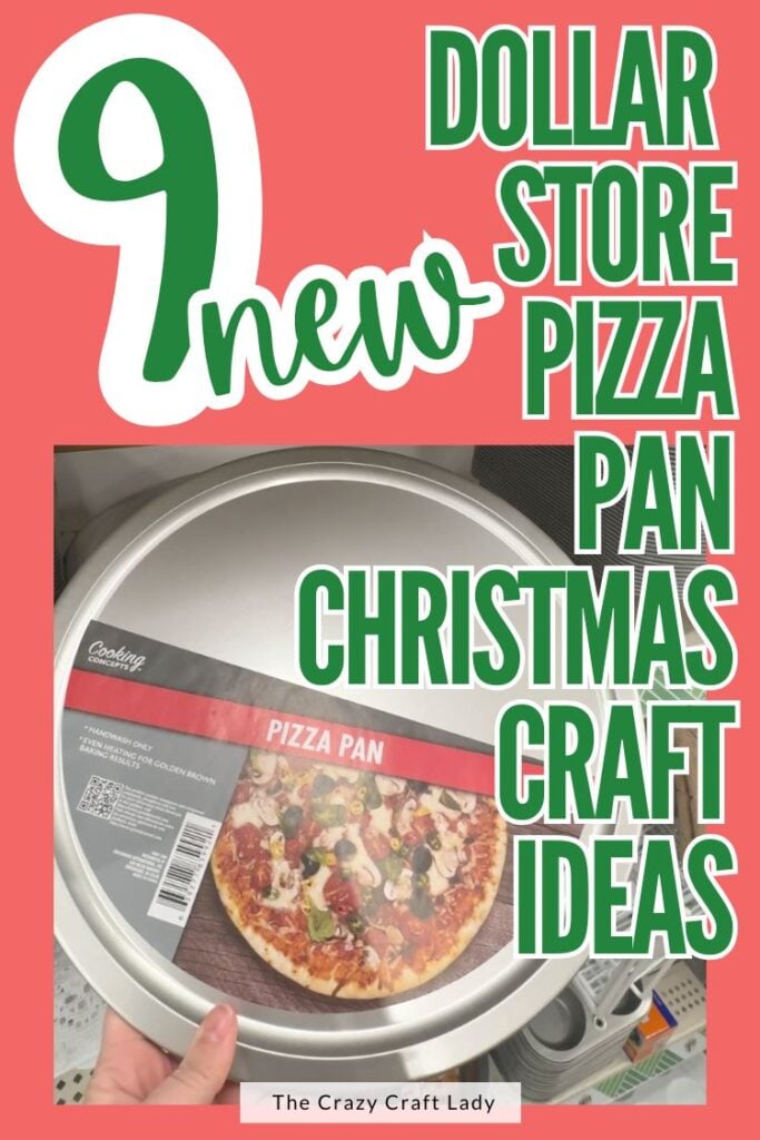 Dollar Store Pizza Pan Christmas Craft Ideas