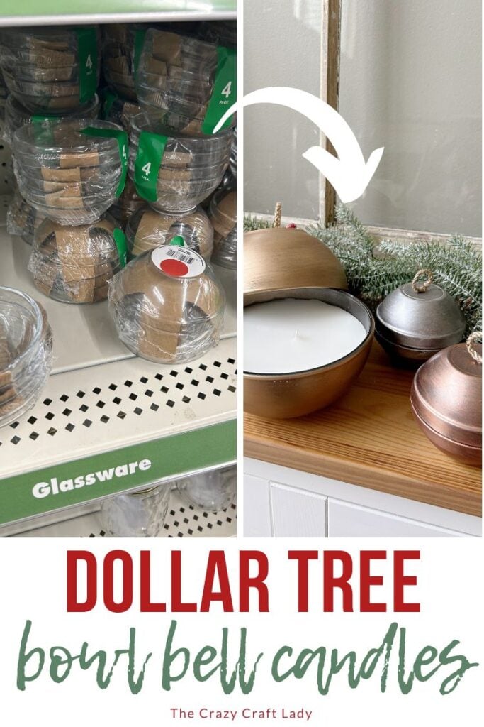 Dollar Tree Bowl Bell Candles