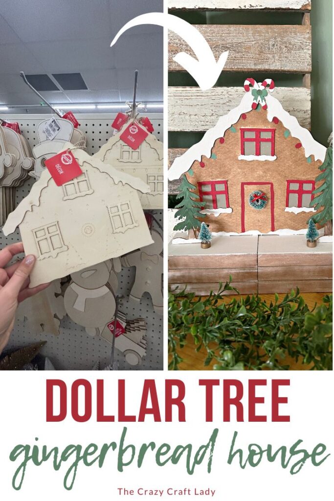 Dollar Tree Gingerbread House DIY