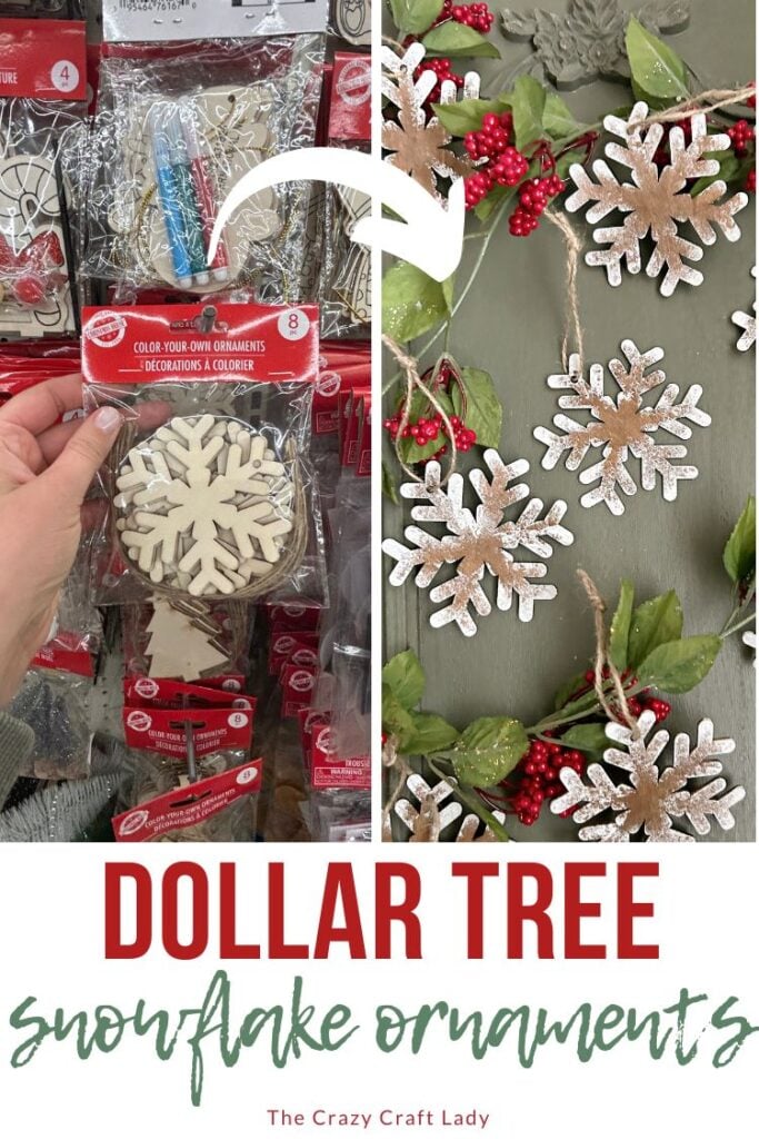 Dollar Tree Snowflake Ornaments
