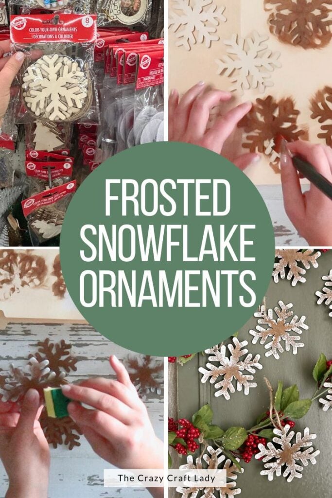 Frosted Snowflake Ornaments