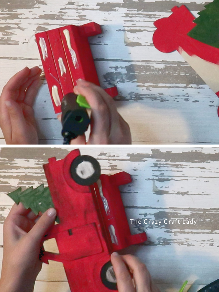 glue truck cutout to mini crate