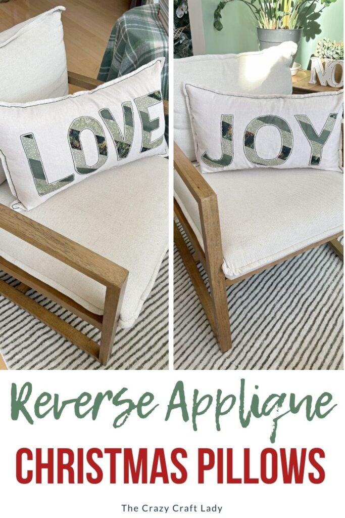 Reverse Applique Christmas Pillows