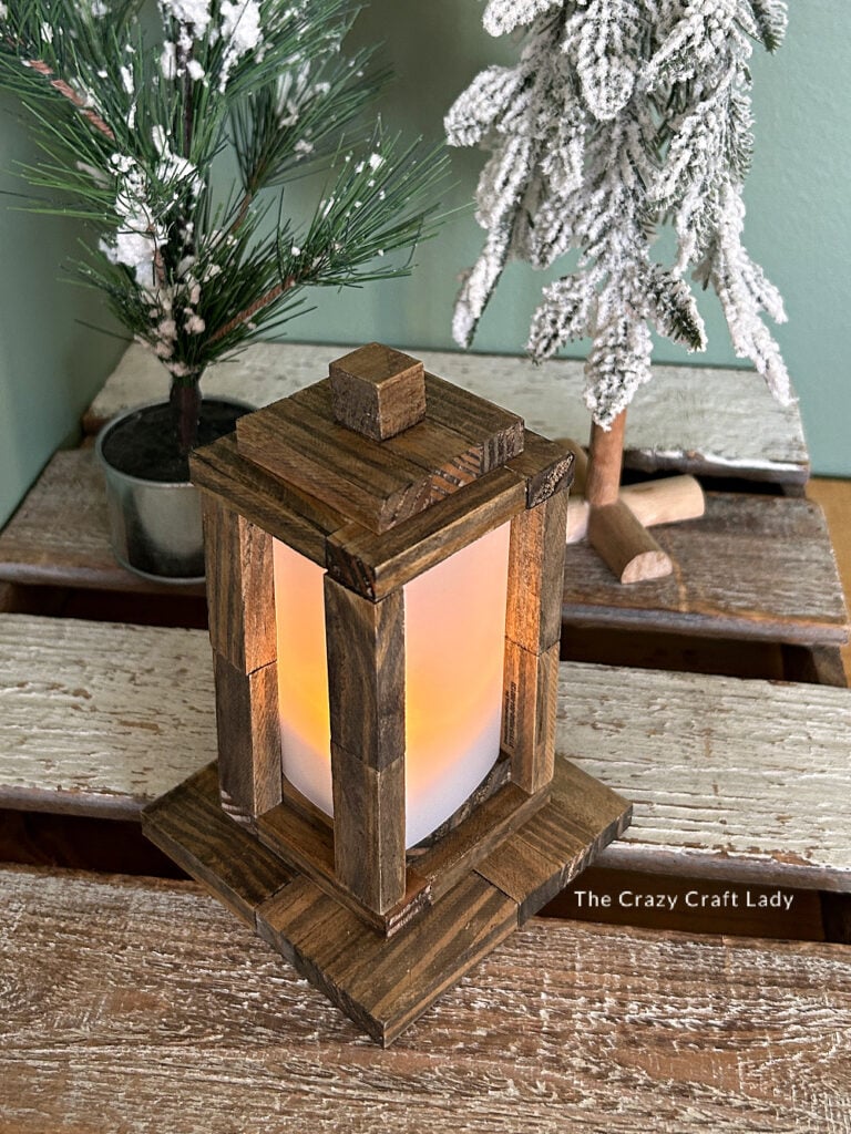 Dollar Tree Tumbling Tower Lantern Craft