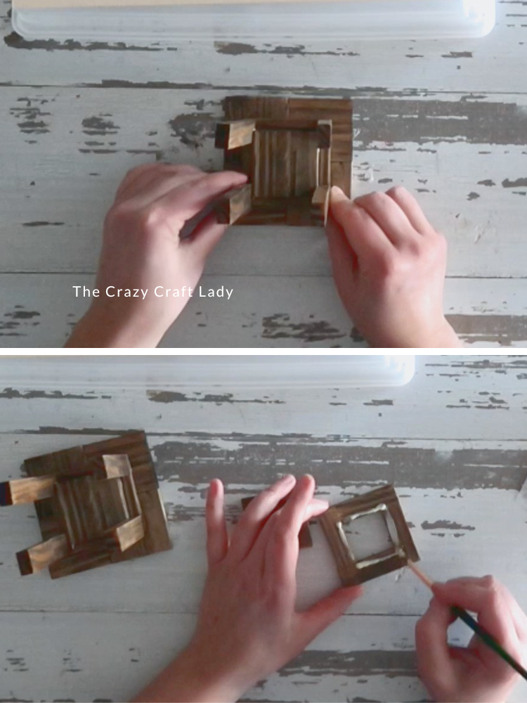 assemble jenga block lantern