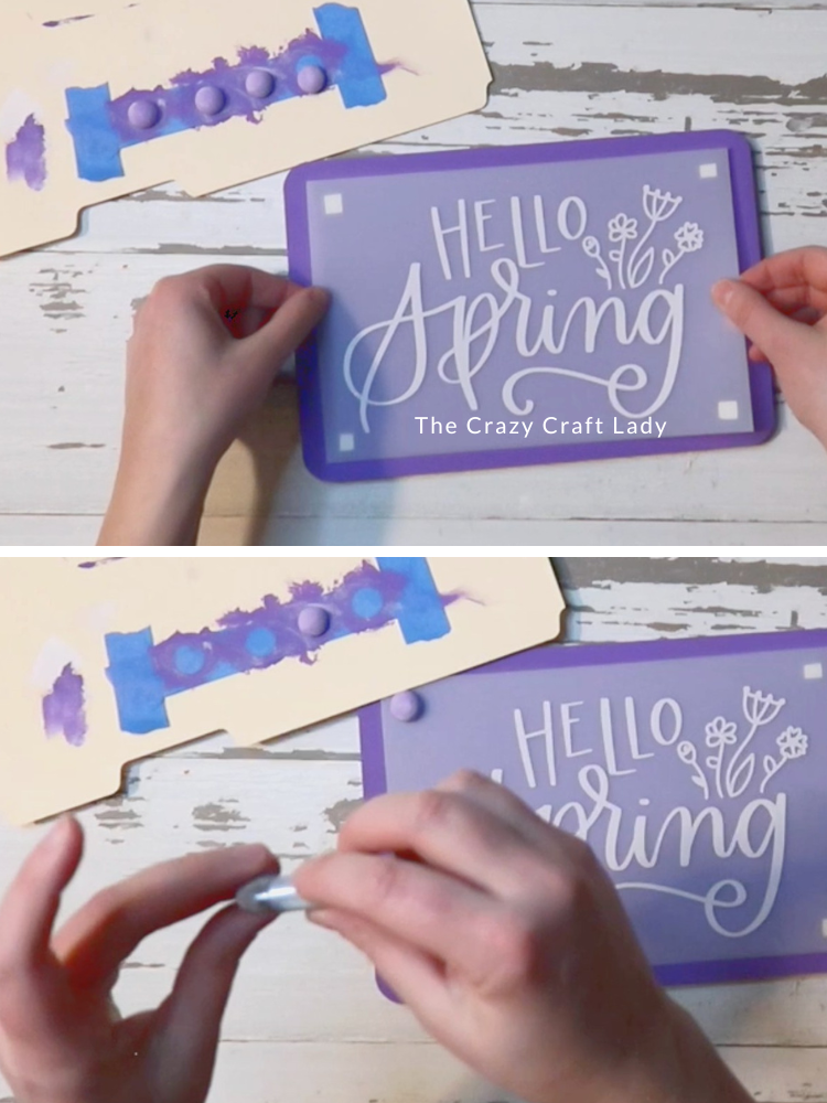 secure cutting mat sheet and glue on wood half balls