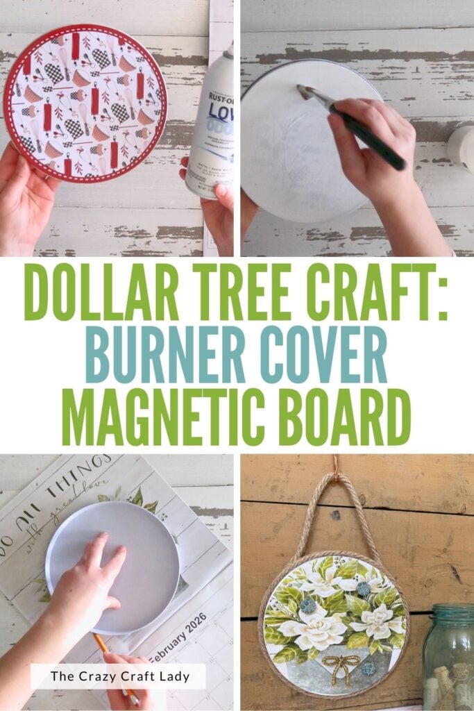 Dollar Tree Craft Burner Cover Magnetic Board