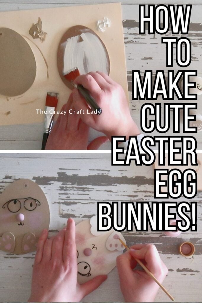 how to make cute Easter egg bunnies