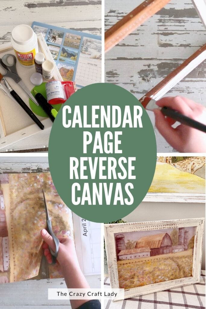 Calendar Page Reverse Canvas