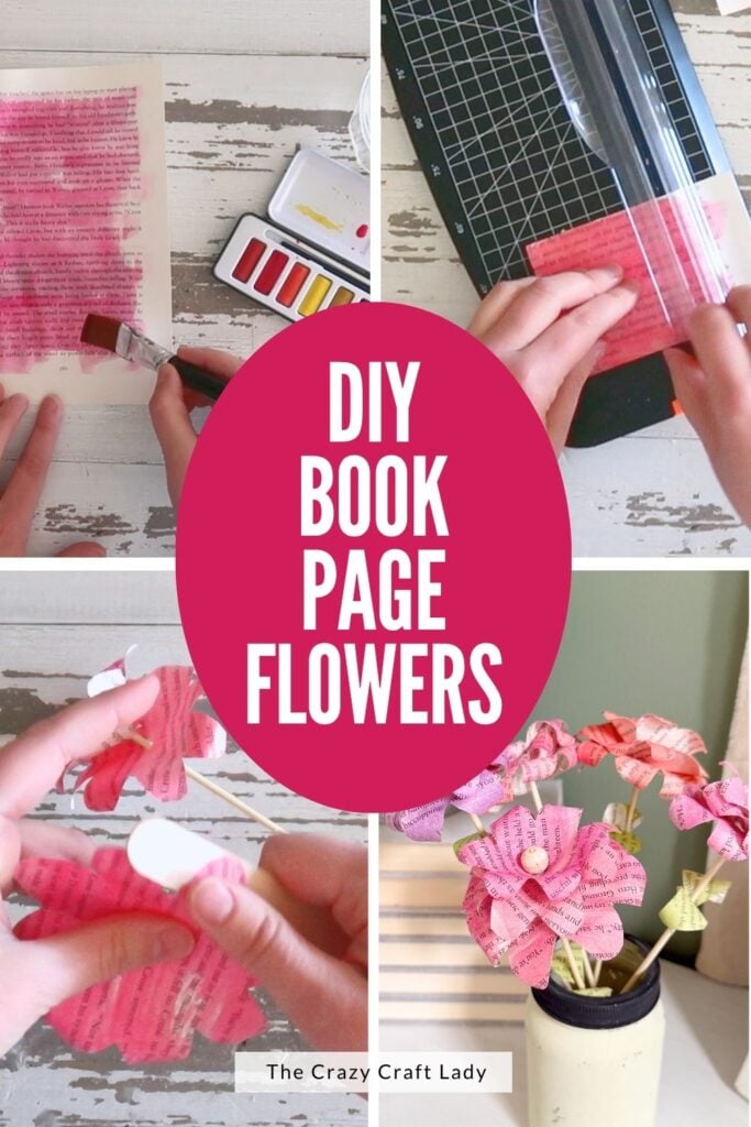 DIY Book Page Flowers