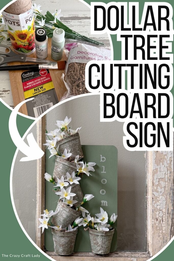 Dollar Tree Cutting Board Sign