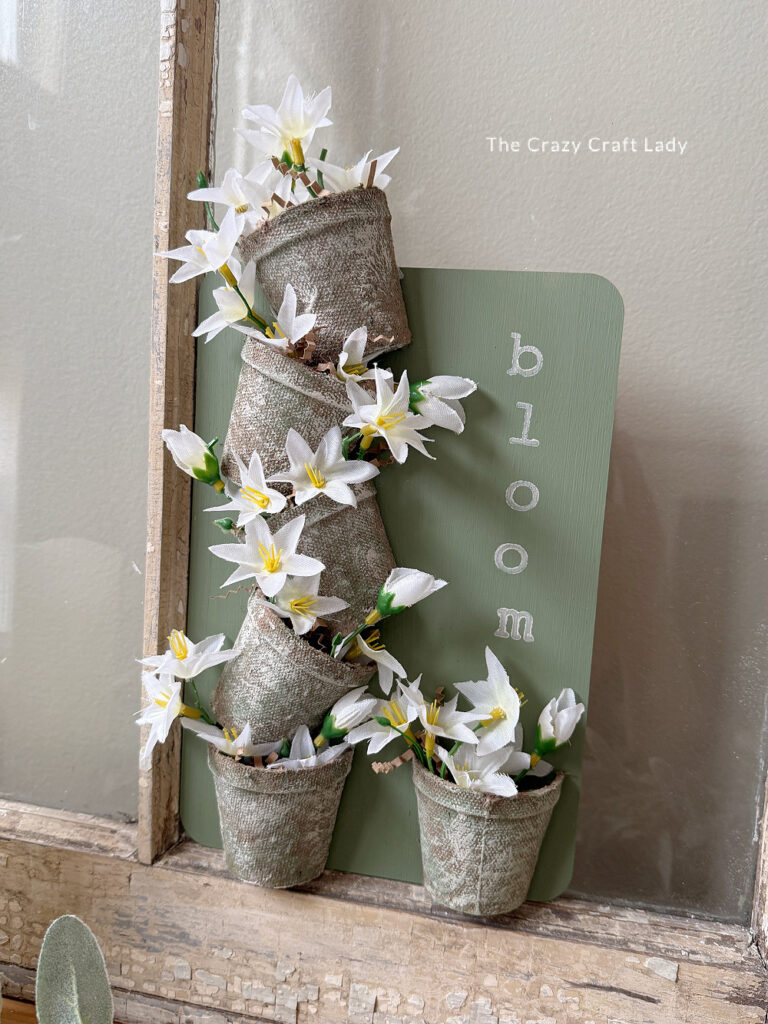 Spring Topsy Turvy Pot Sign