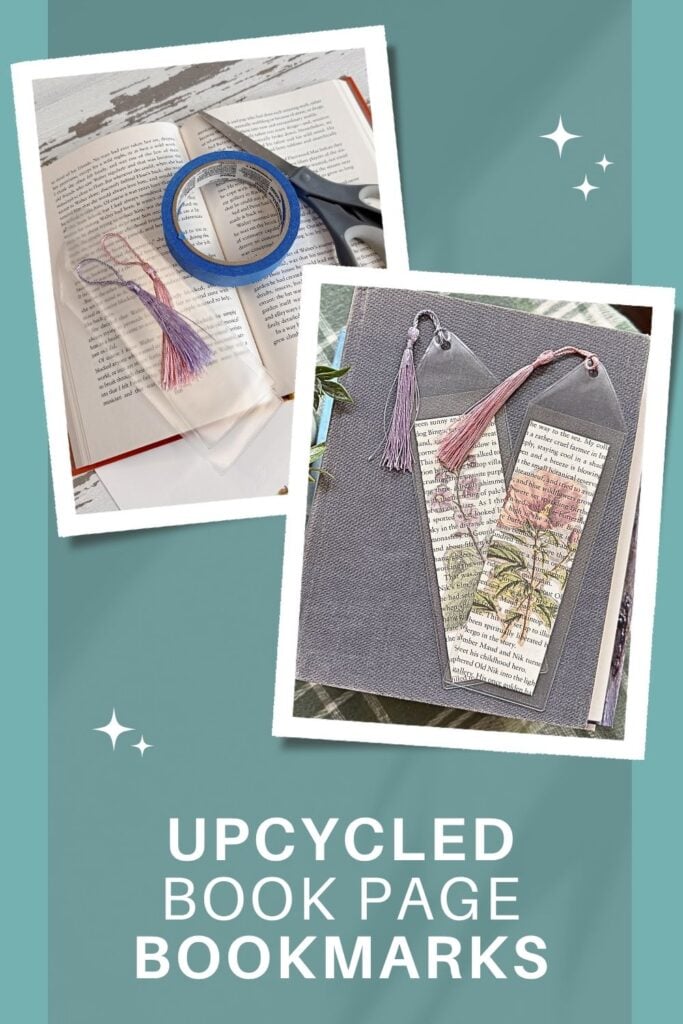 Upcycled Book Page Bookmarks