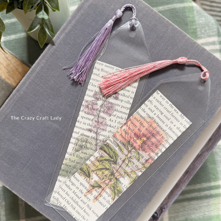 Vintage Floral Book Page Bookmarks