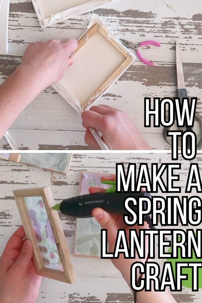 how to make a spring lantern craft