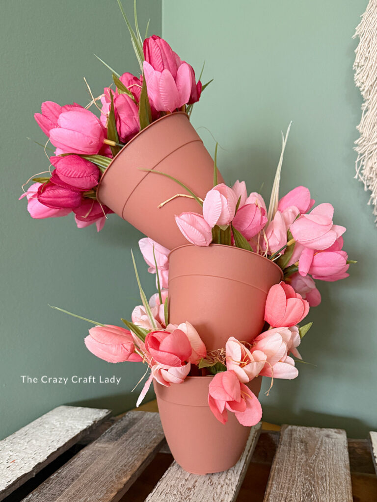 spring tulip topsy turvy topiary