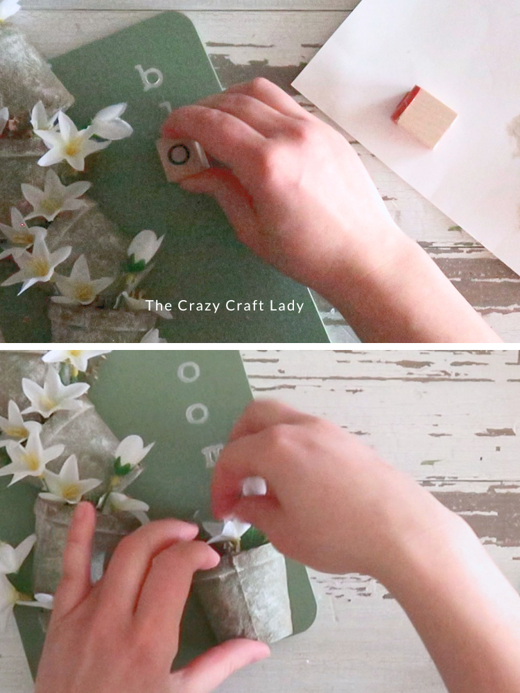 stamp letters to sign and add 6th pot
