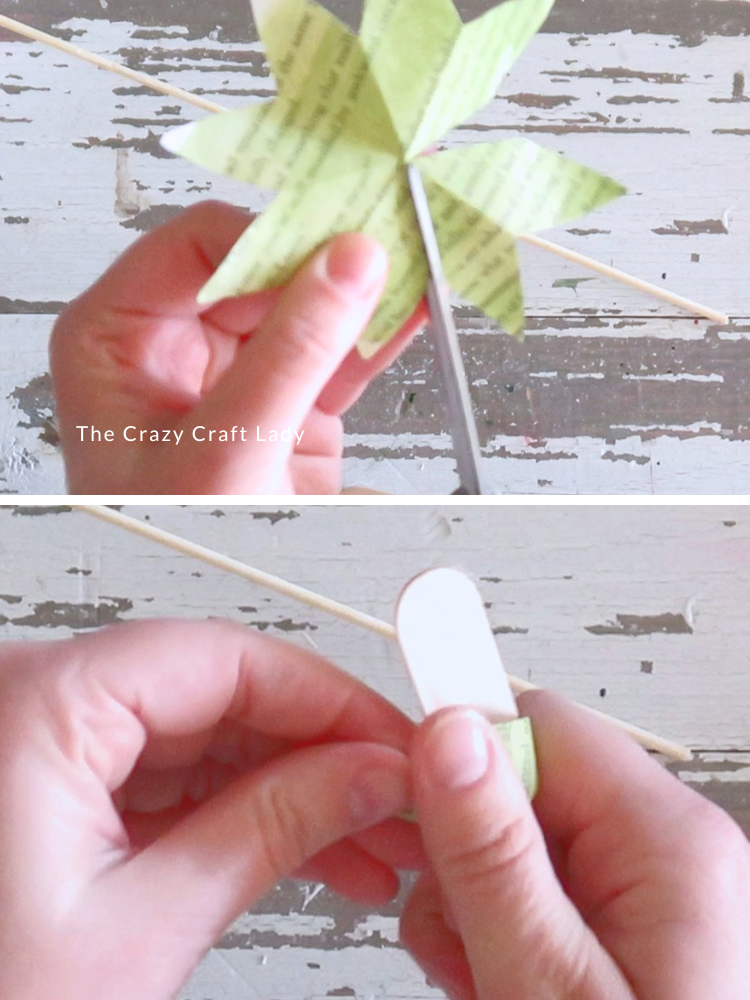 trim and curl paper leaf piece