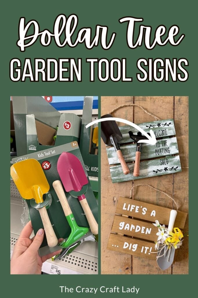 Dollar Tree Garden Tool Signs
