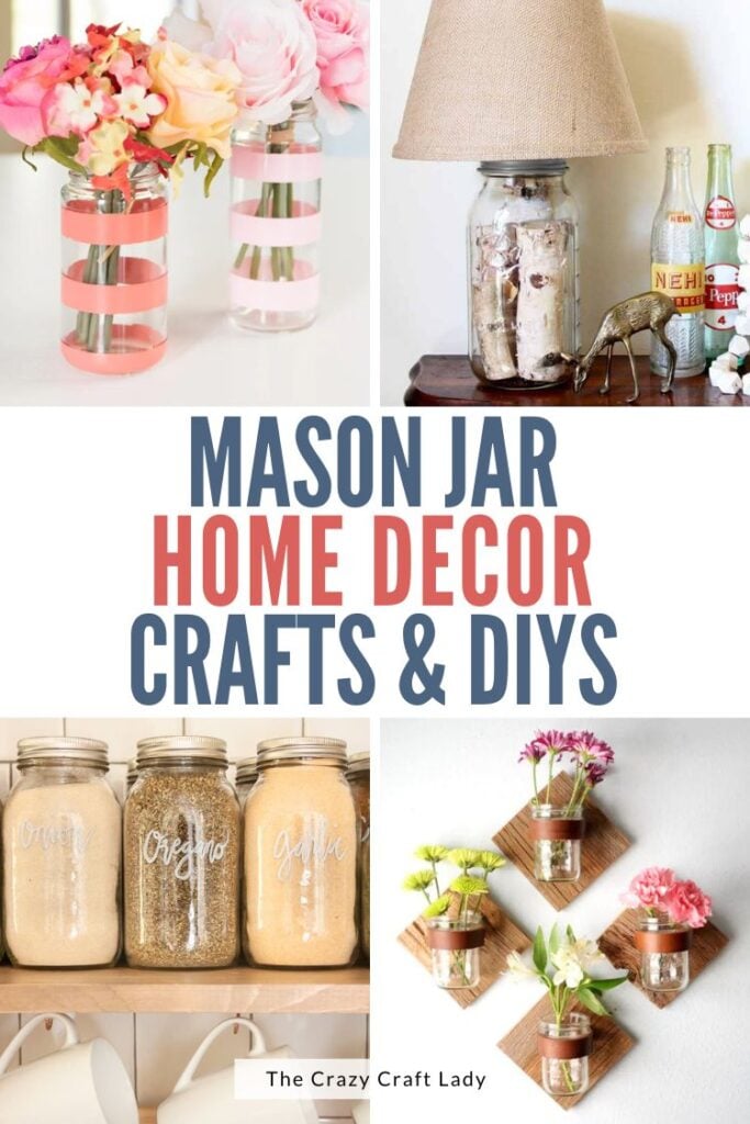 Mason Jar Home Decor Crafts and DIYs