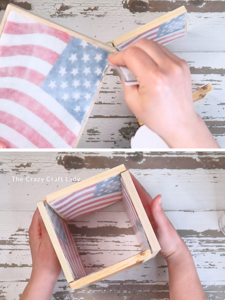 glue 4 wood frames together with E6000