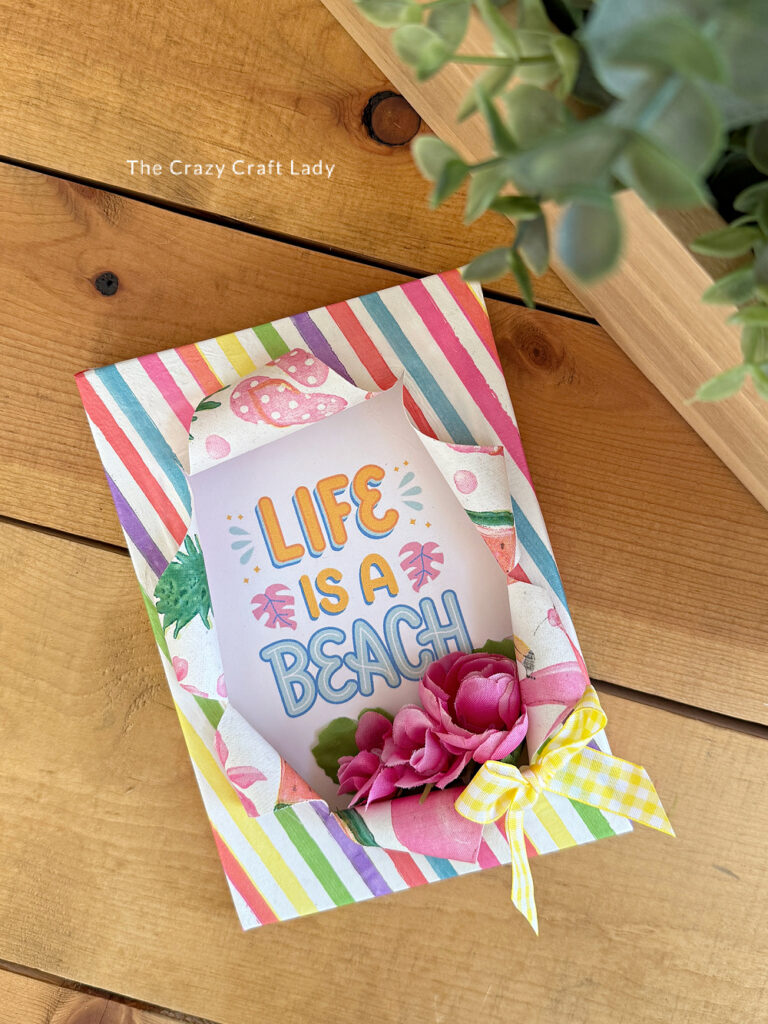 Colorful Life is a Beach Busted Canvas Craft