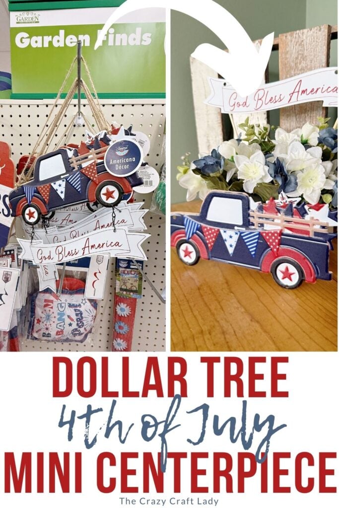 Dollar Tree 4th of July Mini Centerpiece