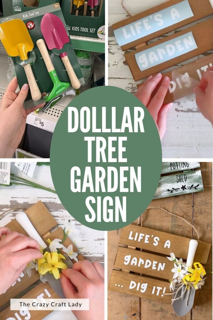 Dollar Tree Garden Sign