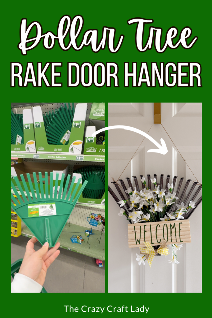 Dollar Tree Rake Door Hanger