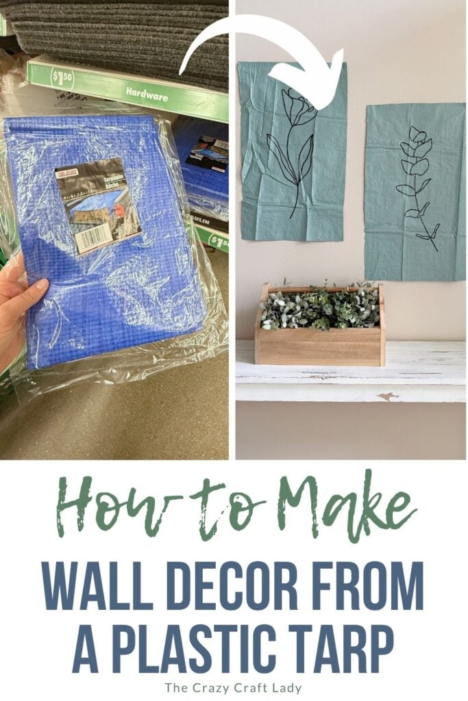 How to Make Wall Decor from a Plastic Tarp
