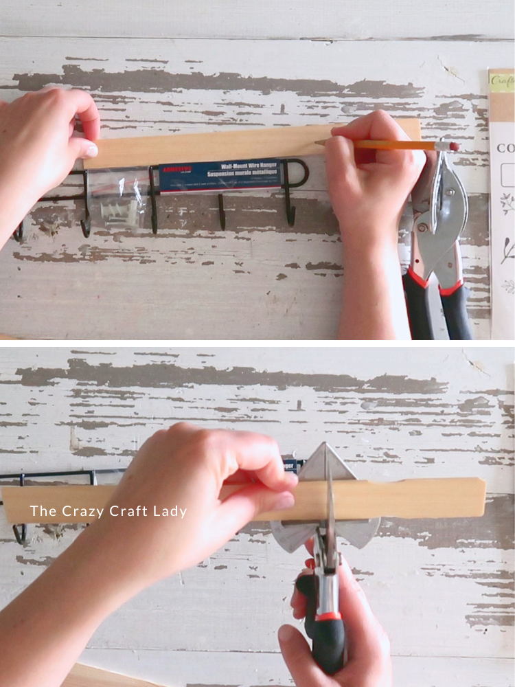 cut paint stir stick down to size