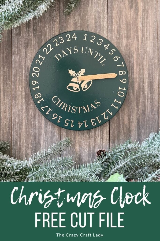 Christmas Clock Free Cut File