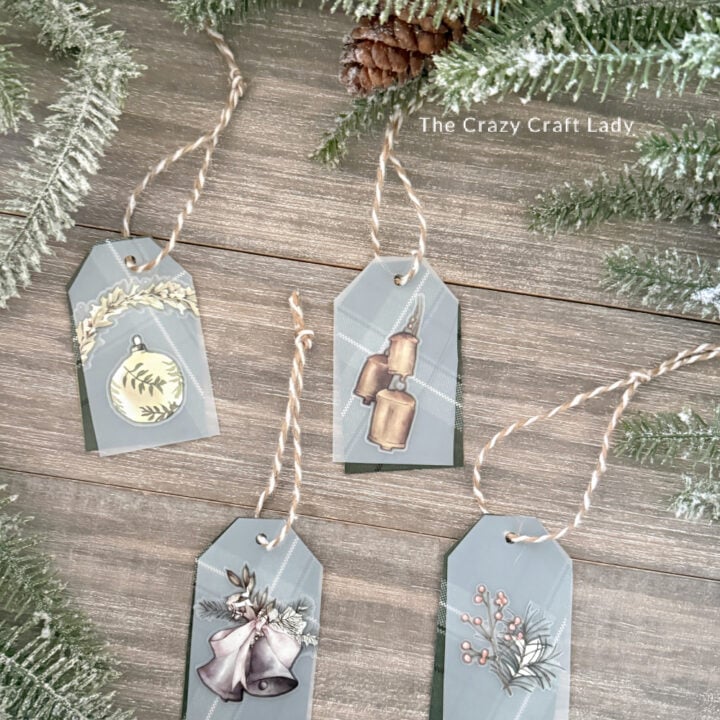 DIY Frosted Christmas Gift Tags