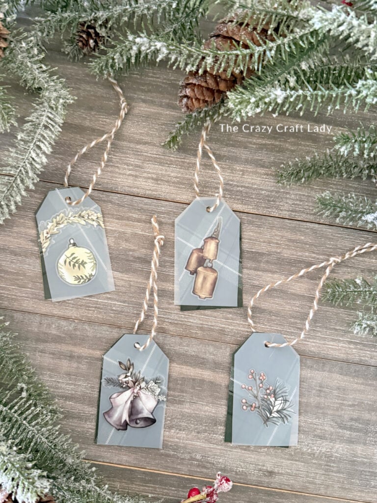DIY Frosted Christmas Gift Tags