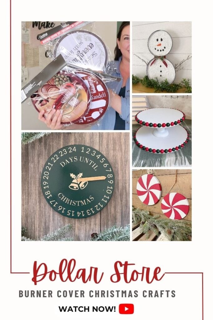 Dollar Store Burner Cover Christmas Crafts