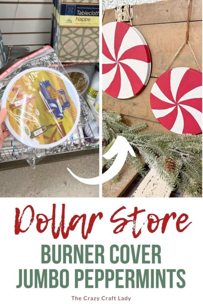 Dollar Store Burner Cover Jumbo Peppermints