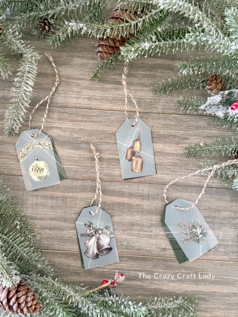 Frosted Christmas Gift Tags